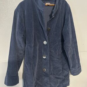 J. Jill Midnight Blue Corduroy Shirt